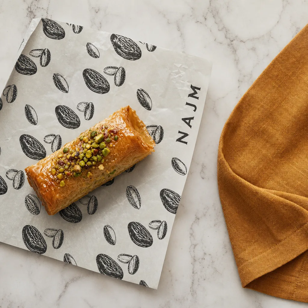 Najm wrapper flatlay