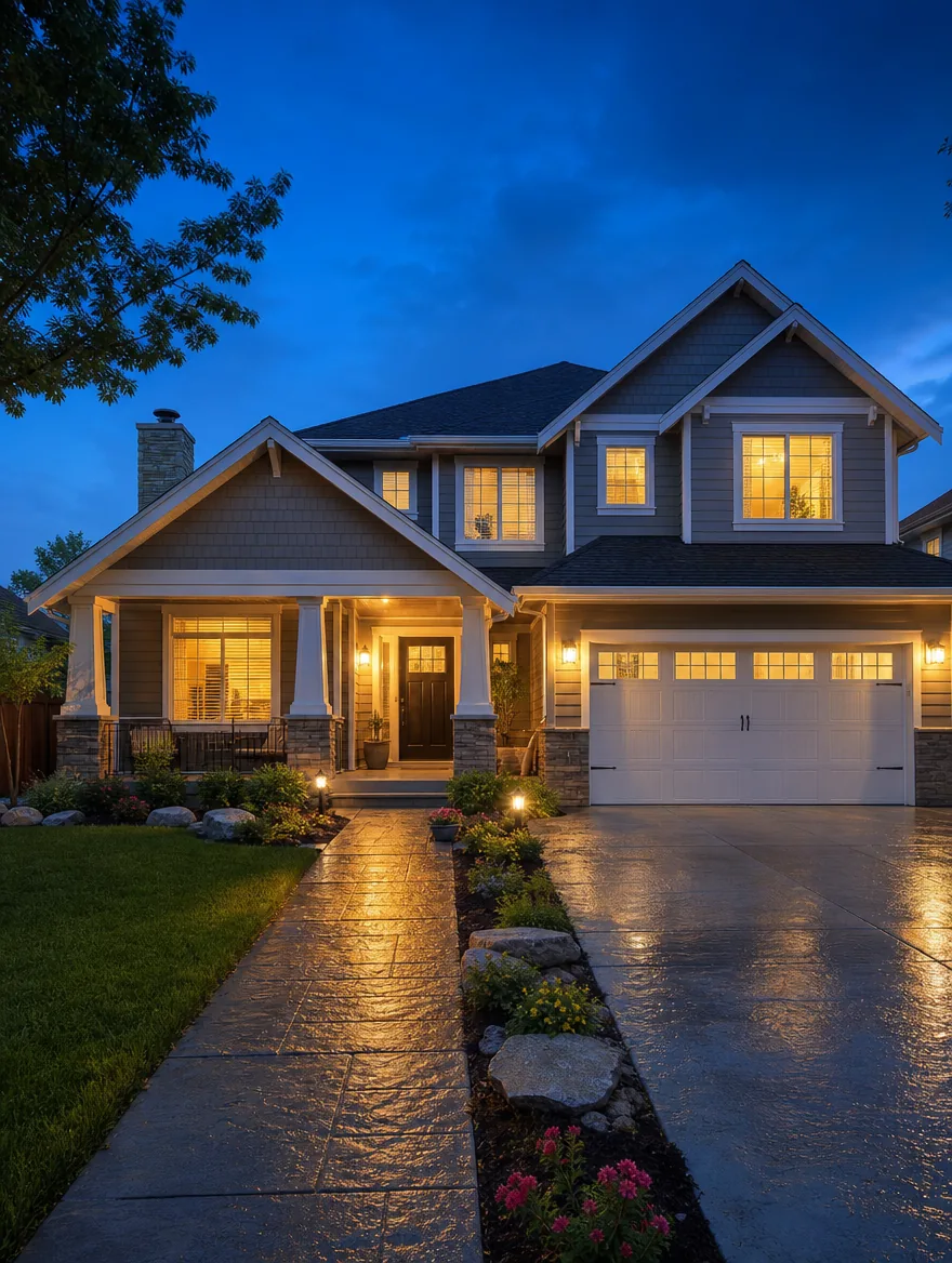 Twilight exterior