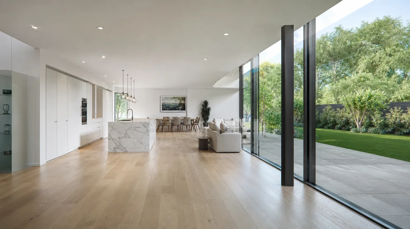 Open plan interior